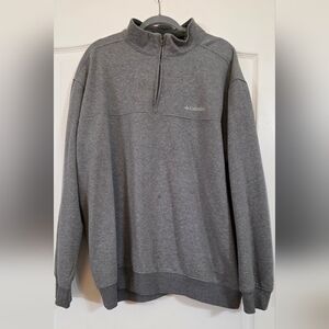 Columbia Men's Zip-Up Gray Sweater